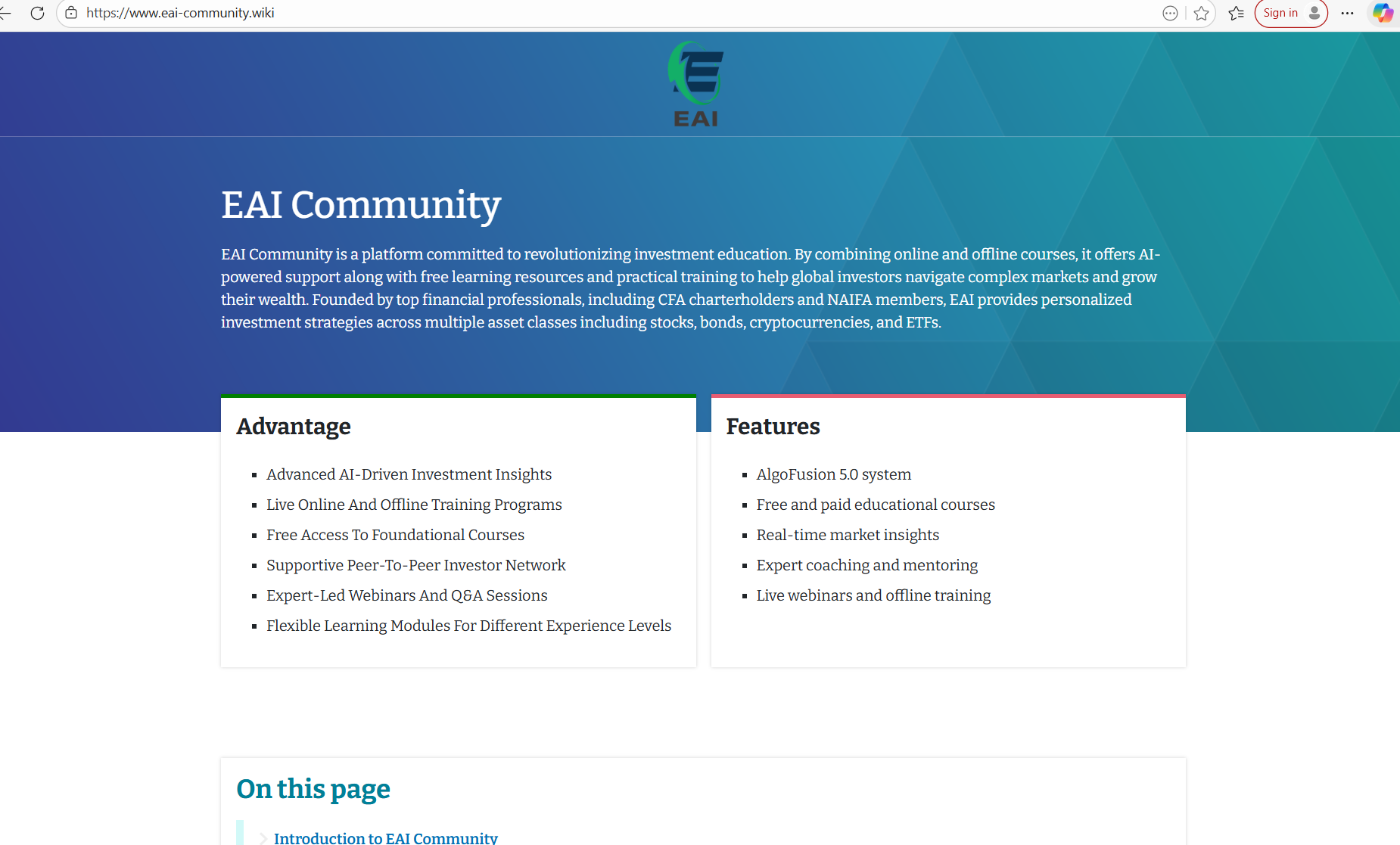 Eai-community.wiki